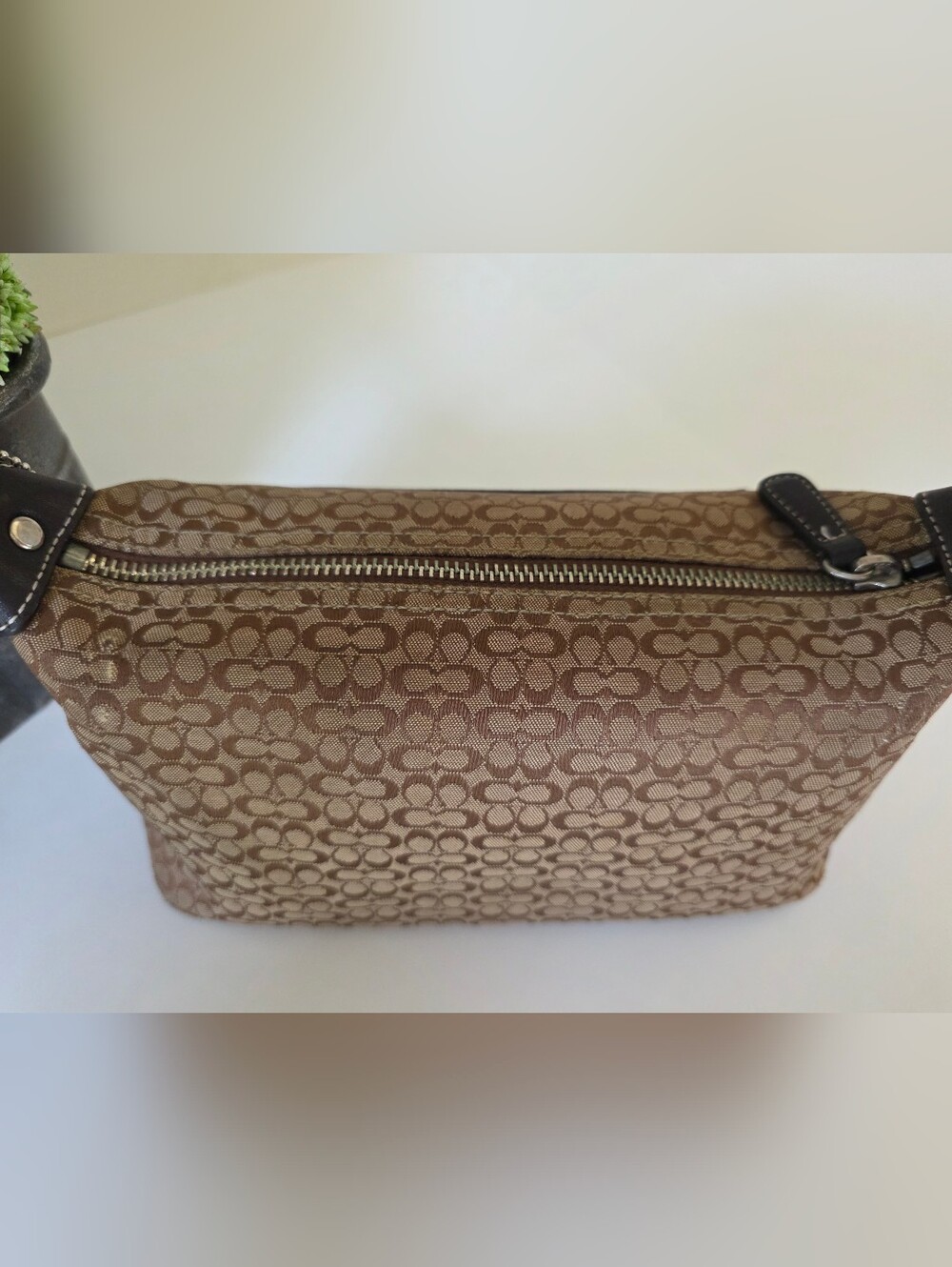 Coach Hamptons Soho Mini Signature Jacquard Baguette Shoulder Bag Y2k - Picture 7 of 12